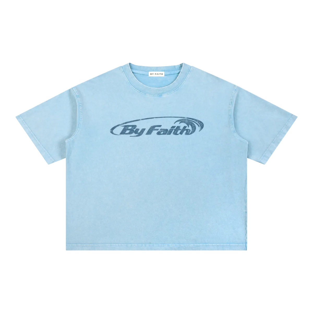 By Faith Retro logo Boxy T-Shirt